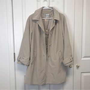 Juli de Roma Cream Trenchcoat Womens Size M